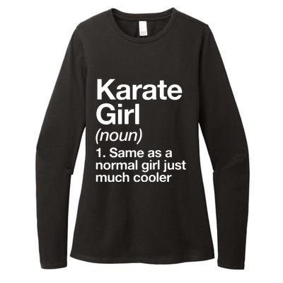 Karate Girl Definition Funny & Sassy Sports Martial Arts Womens CVC Long Sleeve Shirt