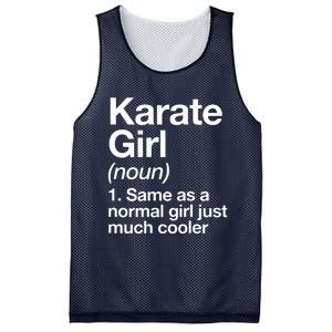 Karate Girl Definition Funny & Sassy Sports Martial Arts Mesh Reversible Basketball Jersey Tank