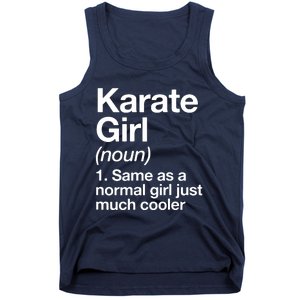 Karate Girl Definition Funny & Sassy Sports Martial Arts Tank Top