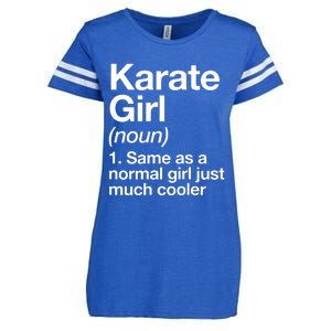 Karate Girl Definition Funny & Sassy Sports Martial Arts Enza Ladies Jersey Football T-Shirt