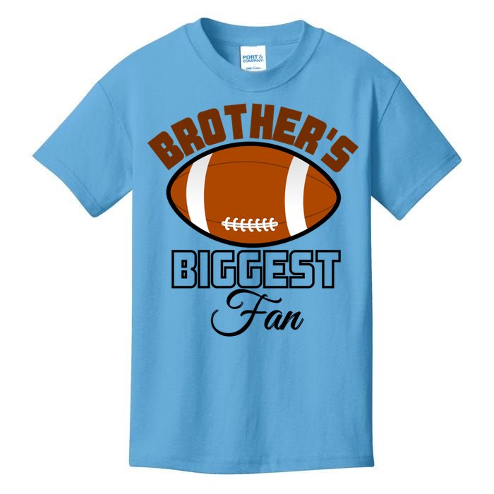 Kids Game Day American Football Brothers Biggest Fan Gift Kids T-Shirt