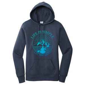 Kayaking Gift Design Outdoors Kayak Add Water Gift Women's Pullover Hoodie