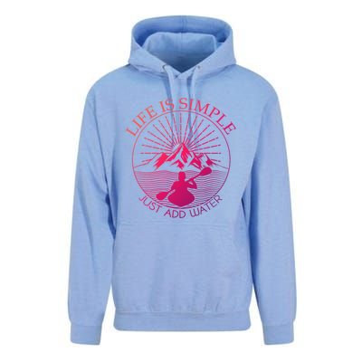 Kayaking Gift Design Outdoors Kayak Add Water Gift Unisex Surf Hoodie