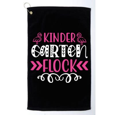 Kinder Garten Flock Back To School Heart Teacher Student Gift Platinum Collection Golf Towel