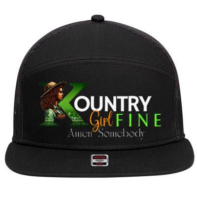 Kountry Girl Fine A Somebody 7 Panel Mesh Trucker Snapback Hat