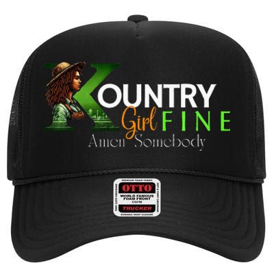 Kountry Girl Fine A Somebody High Crown Mesh Back Trucker Hat