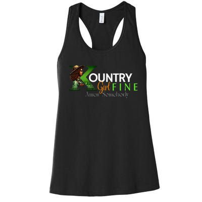 Kountry Girl Fine A Somebody Women's Racerback Tank