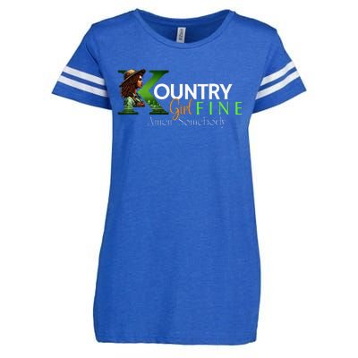 Kountry Girl Fine A Somebody Enza Ladies Jersey Football T-Shirt