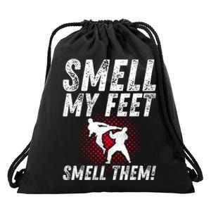 Karate Gifts Funny Smell Feet Karate Funny Drawstring Bag