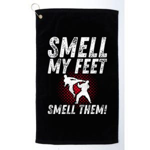 Karate Gifts Funny Smell Feet Karate Funny Platinum Collection Golf Towel