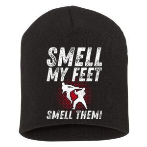 Karate Gifts Funny Smell Feet Karate Funny Short Acrylic Beanie