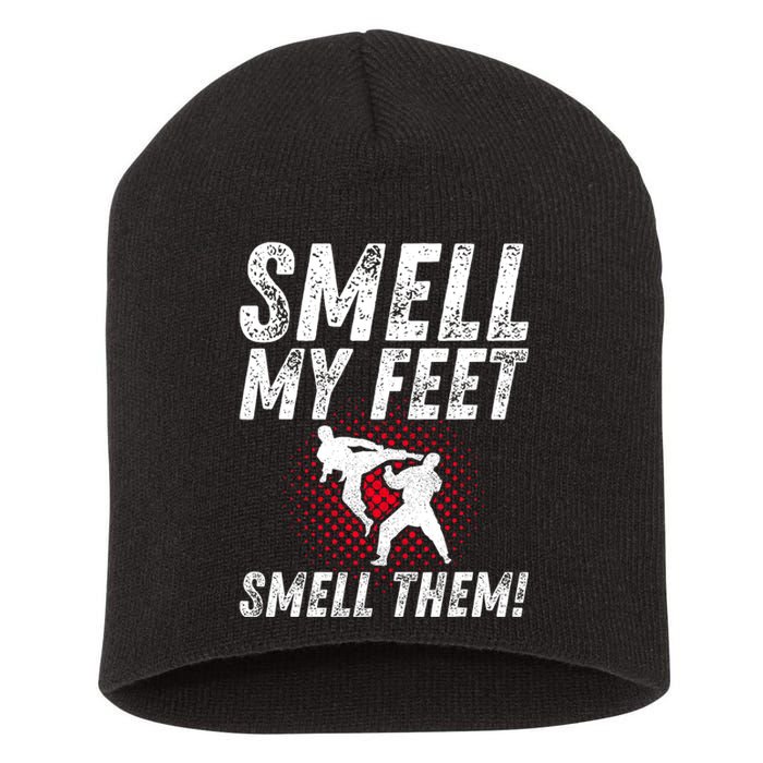 Karate Gifts Funny Smell Feet Karate Funny Short Acrylic Beanie