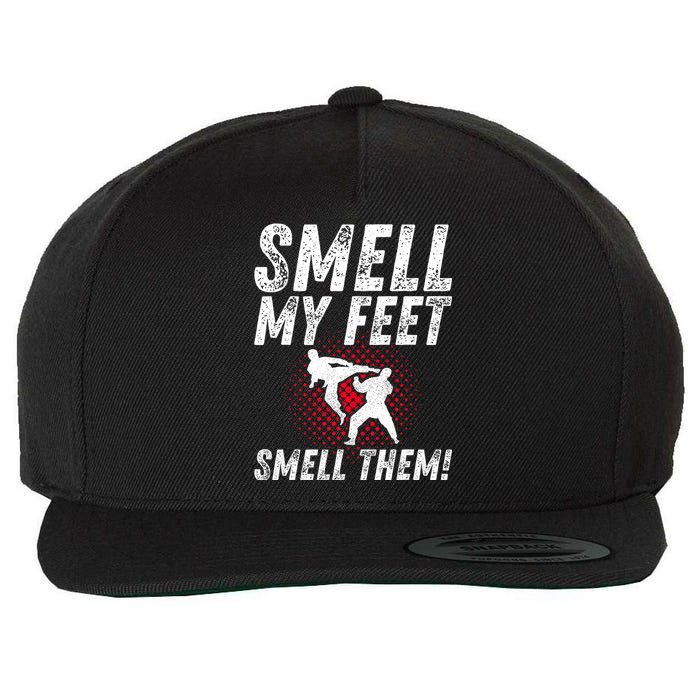 Karate Gifts Funny Smell Feet Karate Funny Wool Snapback Cap