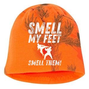 Karate Gifts Funny Smell Feet Karate Funny Kati - Camo Knit Beanie