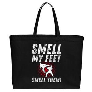 Karate Gifts Funny Smell Feet Karate Funny Cotton Canvas Jumbo Tote