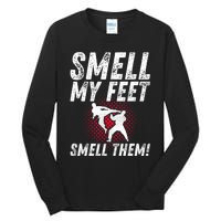 Karate Gifts For Girls Funny Smell Feet Karate Funny Tall Long Sleeve T-Shirt