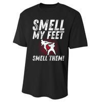 Karate Gifts For Girls Funny Smell Feet Karate Funny Performance Sprint T-Shirt