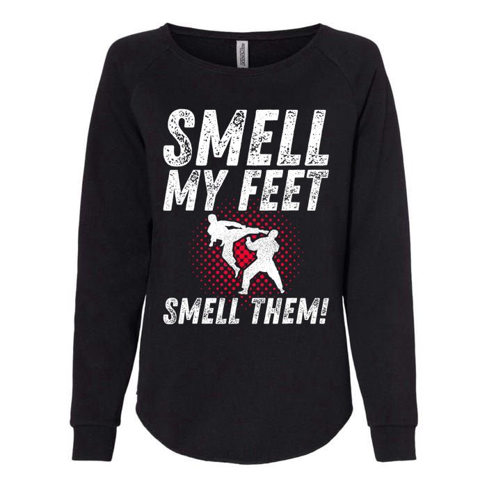 Karate Gifts For Girls Funny Smell Feet Karate Funny Womens California Wash Sweatshirt