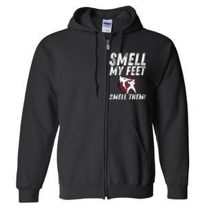 Karate Gifts For Girls Funny Smell Feet Karate Funny Full Zip Hoodie