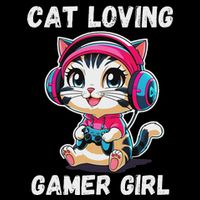Kawaii Gamer Girl Cat Gamer For Women Zip Tote Bag
