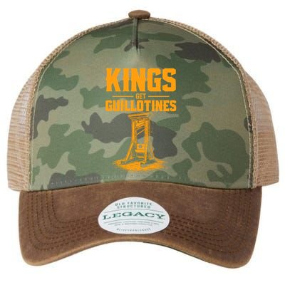 Kings Get Guillotines Funny Legacy Tie Dye Trucker Hat