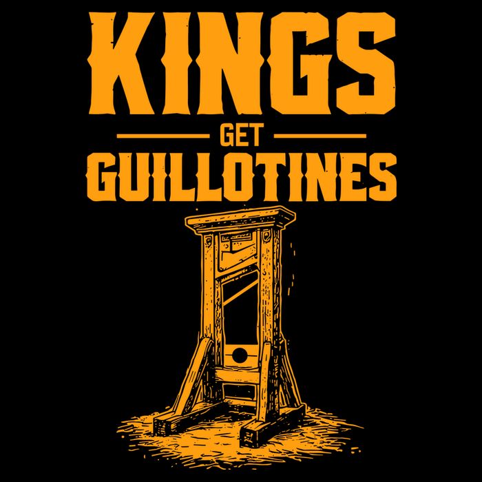 Kings Get Guillotines Funny USA-Made Doggie Bandana