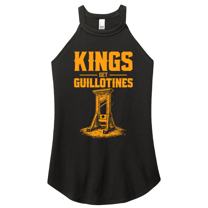 Kings Get Guillotines Funny Women's Perfect Tri Rocker Tank