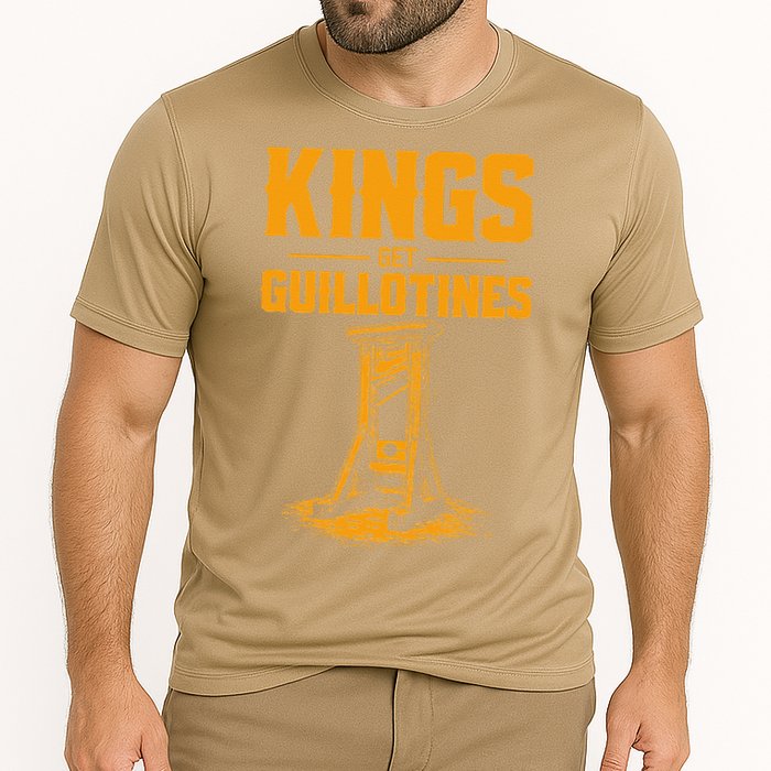 Kings Get Guillotines Funny Cooling Performance Crew T-Shirt