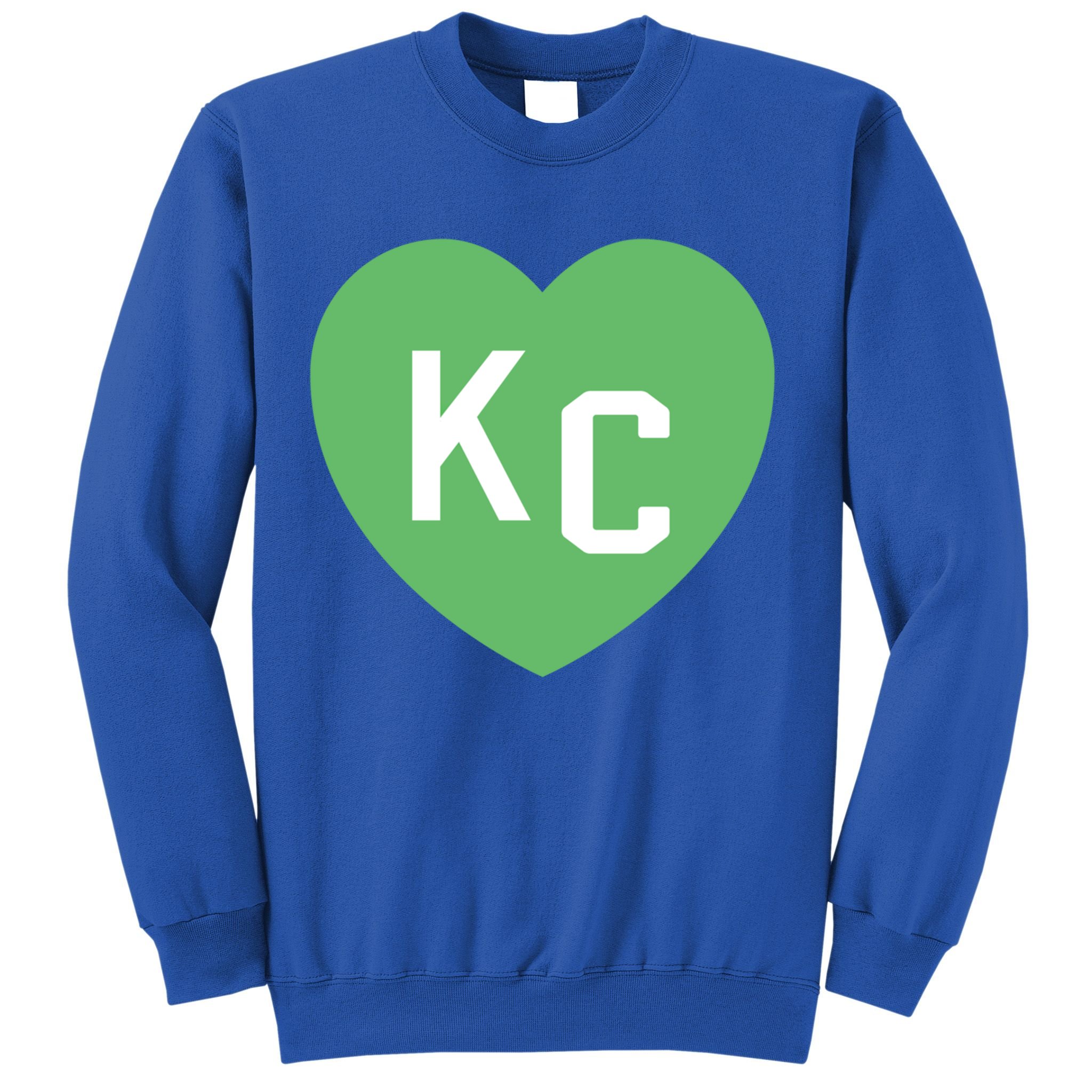 Kc Green Heart Kc Kansas City Green 2 Letter Kc Hearts Kc Funny Gift Sweatshirt