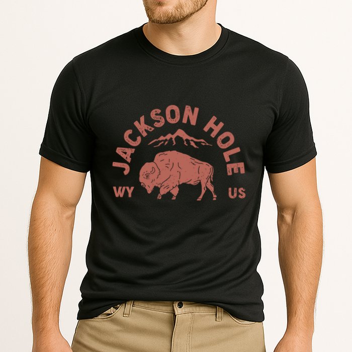 Keep Groovyjackson Hole Wyoming Mountain Cooling Performance Crew T-Shirt