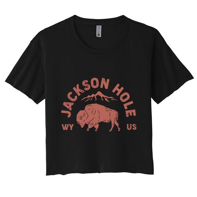 Keep Groovyjackson Hole Wyoming Mountain Crop Top