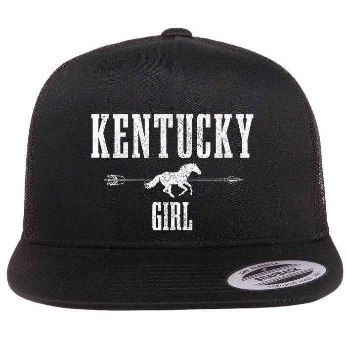 Kentucky Girl Horseback Riding Horse Lover Ky Pride Flatbill Hat