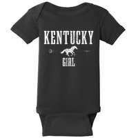 Kentucky Girl Horseback Riding Horse Lover Ky Pride Baby Bodysuit