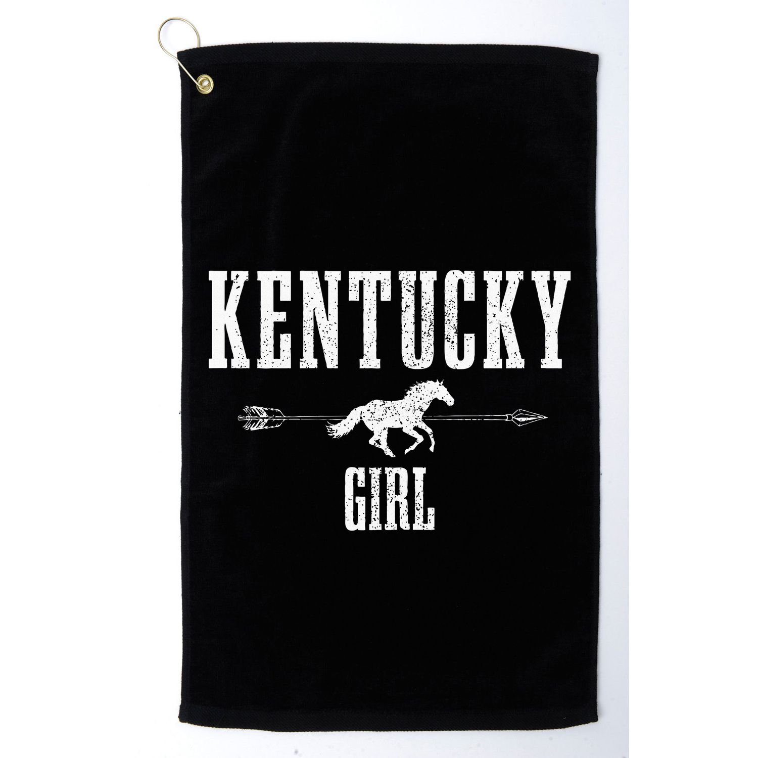 Kentucky Girl Horseback Riding Horse Lover Ky Pride Golf Towel