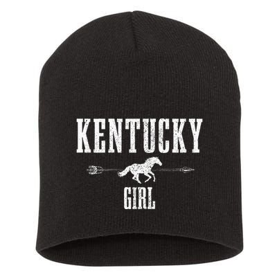 Kentucky Girl Horseback Riding Horse Lover Ky Pride Short Acrylic Beanie