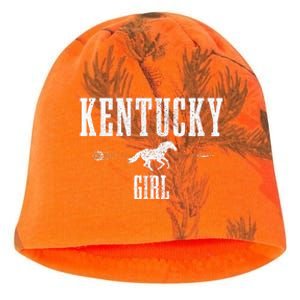 Kentucky Girl Horseback Riding Horse Lover Ky Pride Kati - Camo Knit Beanie