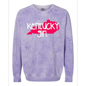 Kentucky Girl I Love Kentucky State Home Colorblast Crewneck Sweatshirt