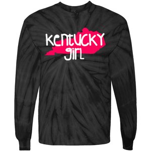 Kentucky Girl I Love Kentucky State Home Tie-Dye Long Sleeve Shirt