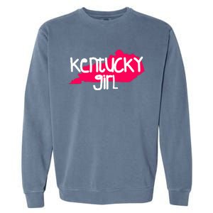 Kentucky Girl I Love Kentucky State Home Garment-Dyed Sweatshirt