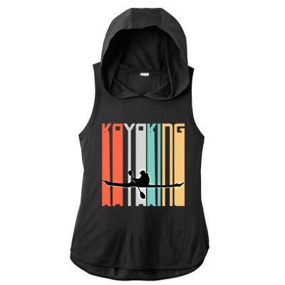 Kayaker Gift Idea Kayak Lover For Him Or Her Gift Ladies PosiCharge Tri-Blend Wicking Draft Hoodie Tank