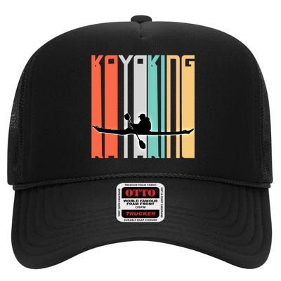 Kayaker Gift Idea Kayak Lover For Him Or Her Gift High Crown Mesh Back Trucker Hat