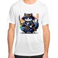 Kawaii Graphic Japanese Anime Manga Samurai Ninja Cat Adult ChromaSoft Performance T-Shirt