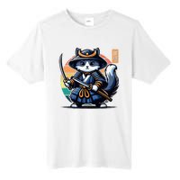 Kawaii Graphic Japanese Anime Manga Samurai Ninja Cat Tall Fusion ChromaSoft Performance T-Shirt