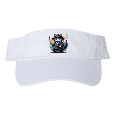 Kawaii Graphic Japanese Anime Manga Samurai Ninja Cat Valucap Bio-Washed Visor