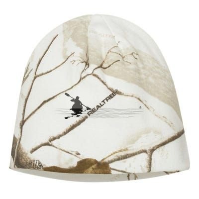 Kayaking Graphic Kayak Silhouette Kayaker Canoe Paddling Kati - Camo Knit Beanie