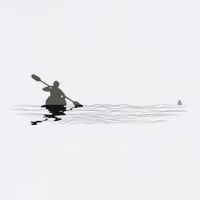 Kayaking Graphic Kayak Silhouette Kayaker Canoe Paddling Cooling Performance Crew T-Shirt