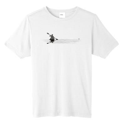 Kayaking Graphic Kayak Silhouette Kayaker Canoe Paddling Tall Fusion ChromaSoft Performance T-Shirt