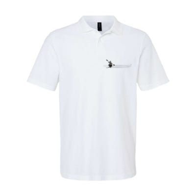 Kayaking Graphic Kayak Silhouette Kayaker Canoe Paddling Softstyle Adult Sport Polo