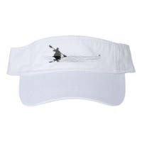 Kayaking Graphic Kayak Silhouette Kayaker Canoe Paddling Valucap Bio-Washed Visor