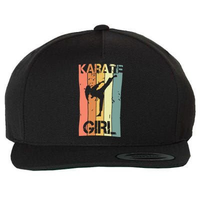 Karate Girl Wool Snapback Cap